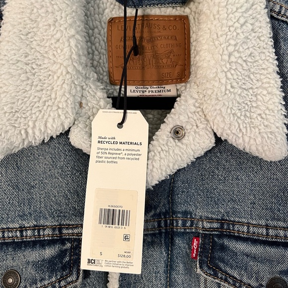 Levi’s Premium Type III Sherpa Lined Trucker Jean Jacket NWT - Picture 7 of 12